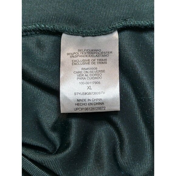 GB Womens Emerald Green Crush Velvet Dress XL Fairy Holiday Gothic Elegance Glam - Picture 6 of 13